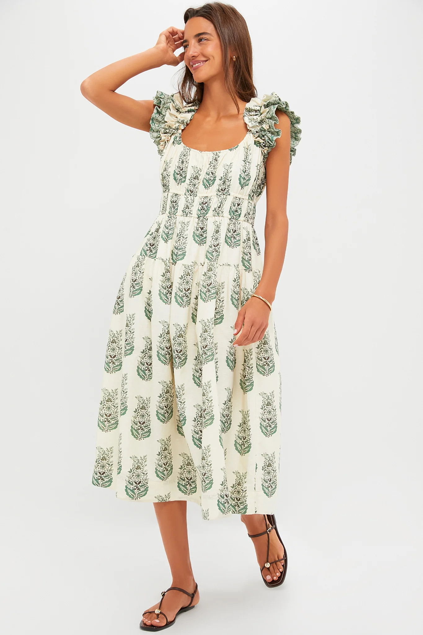 Jade Terrace Cotton Linen Liana Dress | Tuckernuck (US)