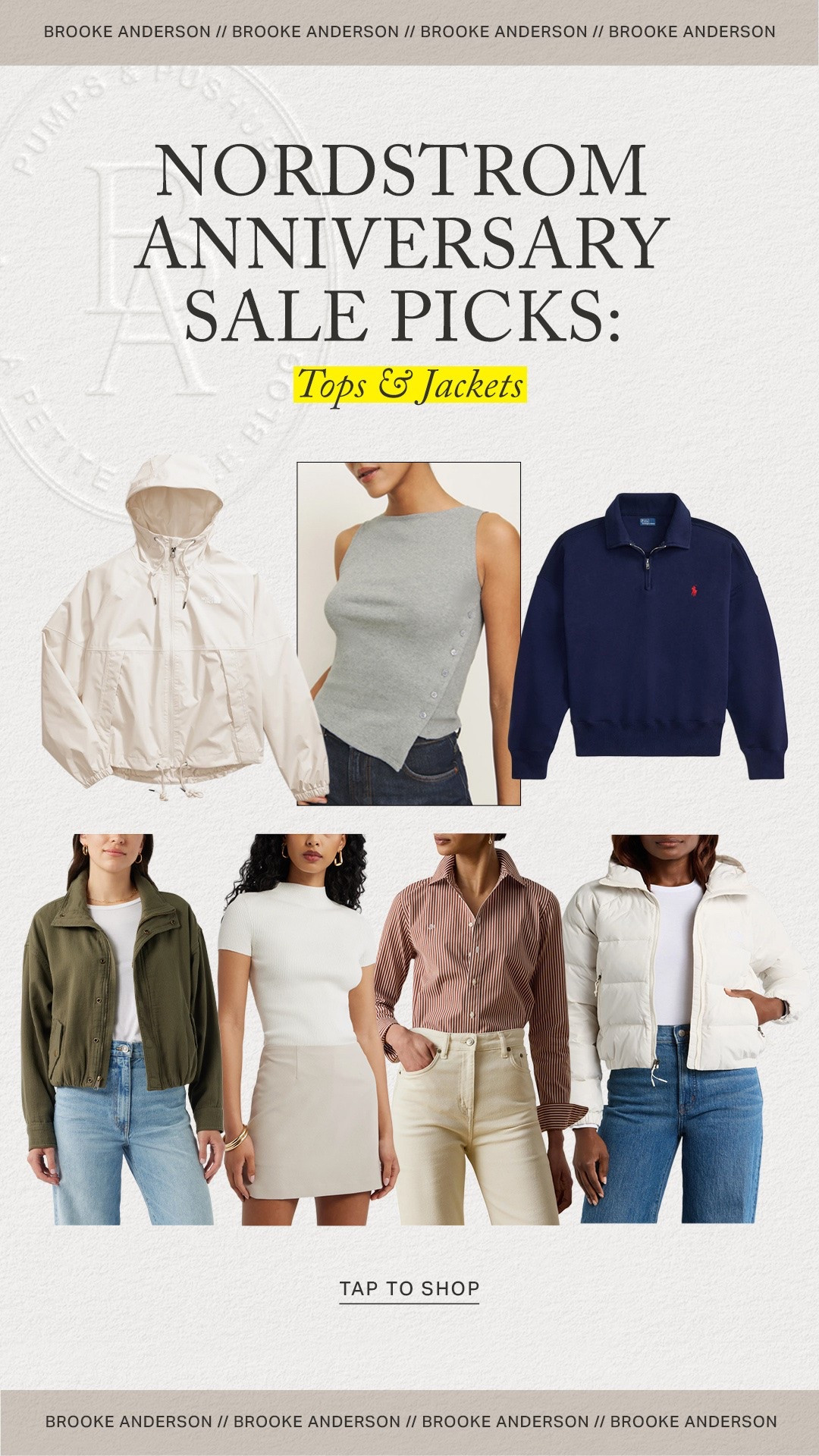 Save this for later! N sale starts for cardholders 7/14 (tiered access) with public access 7/18! 

I browsed the Nordstrom Anniversary Sale preview to round up the things that stood out to me. I usually go for staple items like shoes, jeans and a few things I love (like a good pair of pjs). 

A few tops and jackets that caught my eye! 

I plan to browse the sale in store as well next week when my shopping window opens on Thursday so I’ll share what I find there too!