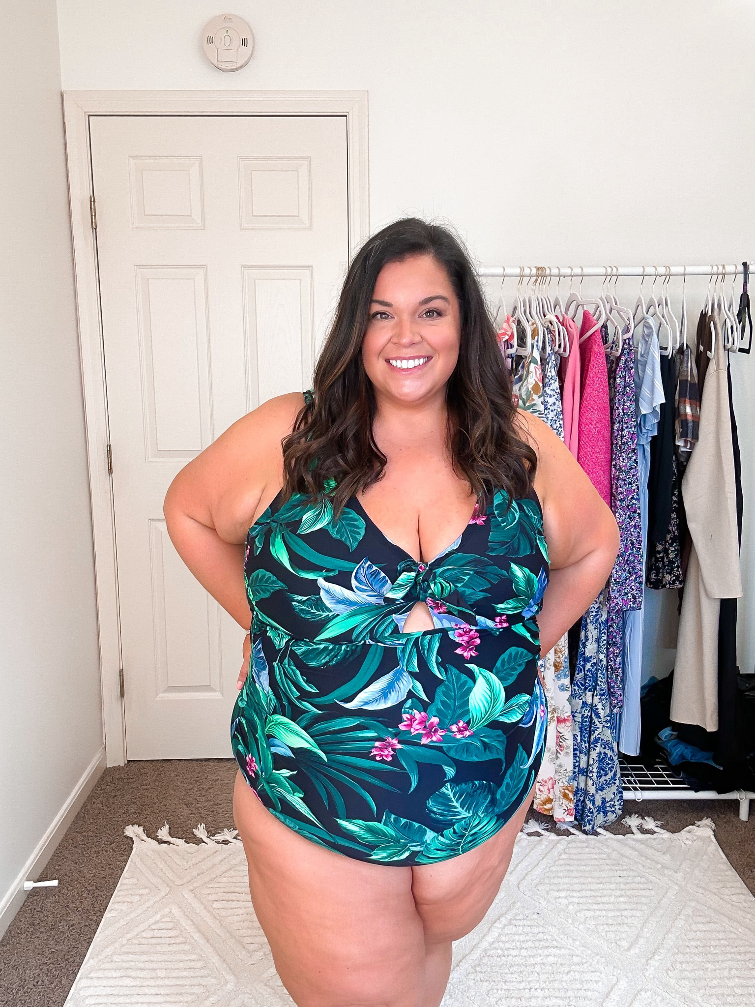 Love the one piece plus size swim suit from target! Has a little bow detail in the middle with a little spicy flare. There is boning in the sides so you feel supported! Wearing a 24

#LTKplussize #LTKswim #LTKsalealert