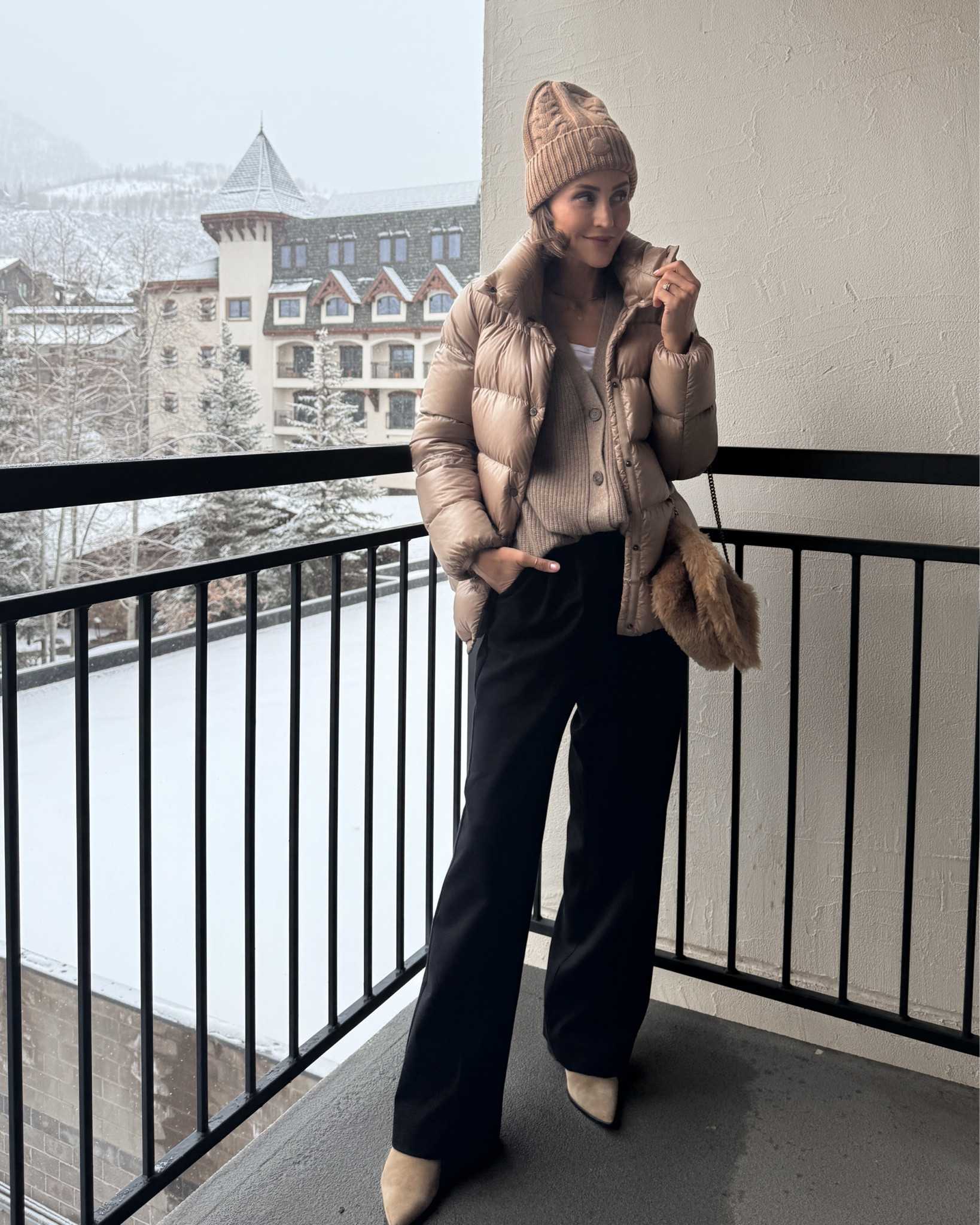 Outfit of the night 
My most worn Trousers size 2
Most worn puffer jacket size 0 
Old Zara booties 
Ski resort dinner outfit 

#LTKitbag #LTKSeasonal #LTKstyletip