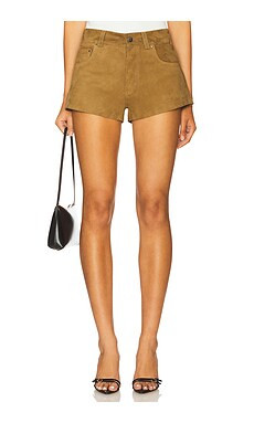 EB Denim Portman Low Rise Short in Olive Suede from Revolve.com | Revolve Clothing (Global)
