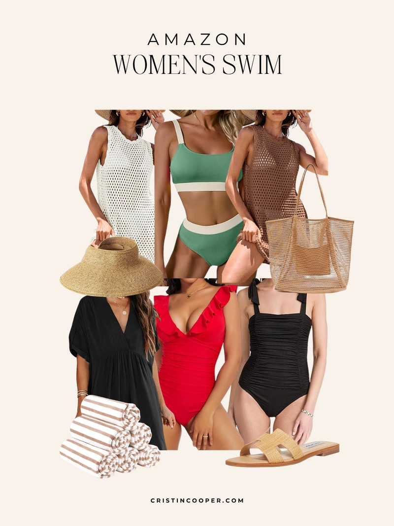 Women's Swim all from Amazon 

 #LTKSeasonal #LTKSwim