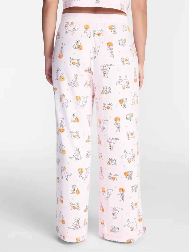 Halloween and Fall Women's Hacci Knit Sleep Pants from Way to Celebrate, 29.5" Inseam, Sizes XS-3... | Walmart (US)
