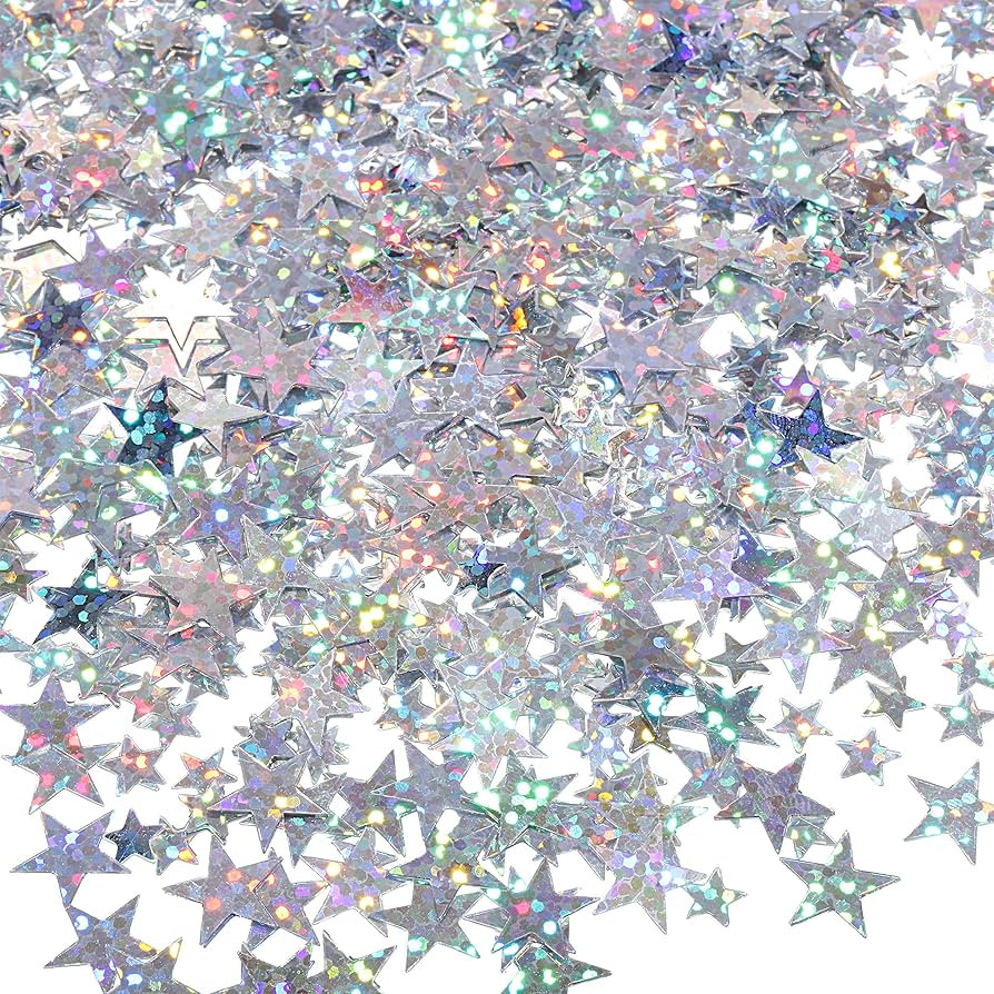 HESTYA 60g Star Confetti Glitter Star Table Confetti Metallic Foil Stars for Party Wedding Festiv... | Amazon (US)