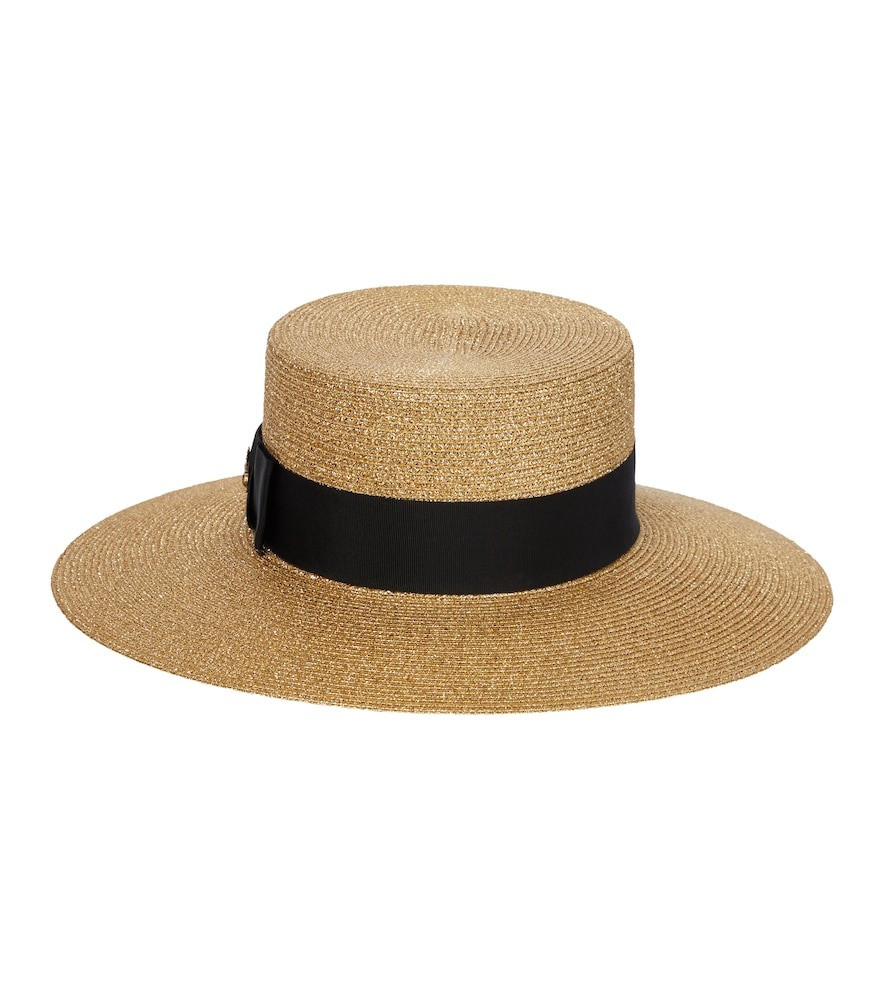 Gucci Embellished lamÃ© straw hat | Mytheresa (US/CA)