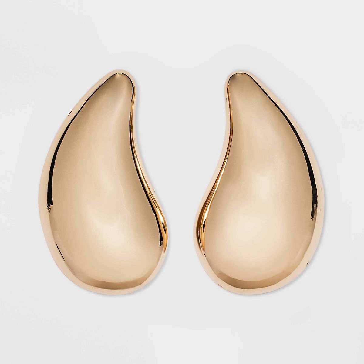 Teardrop Button Stud Earrings - A New Day™ Gold | Target
