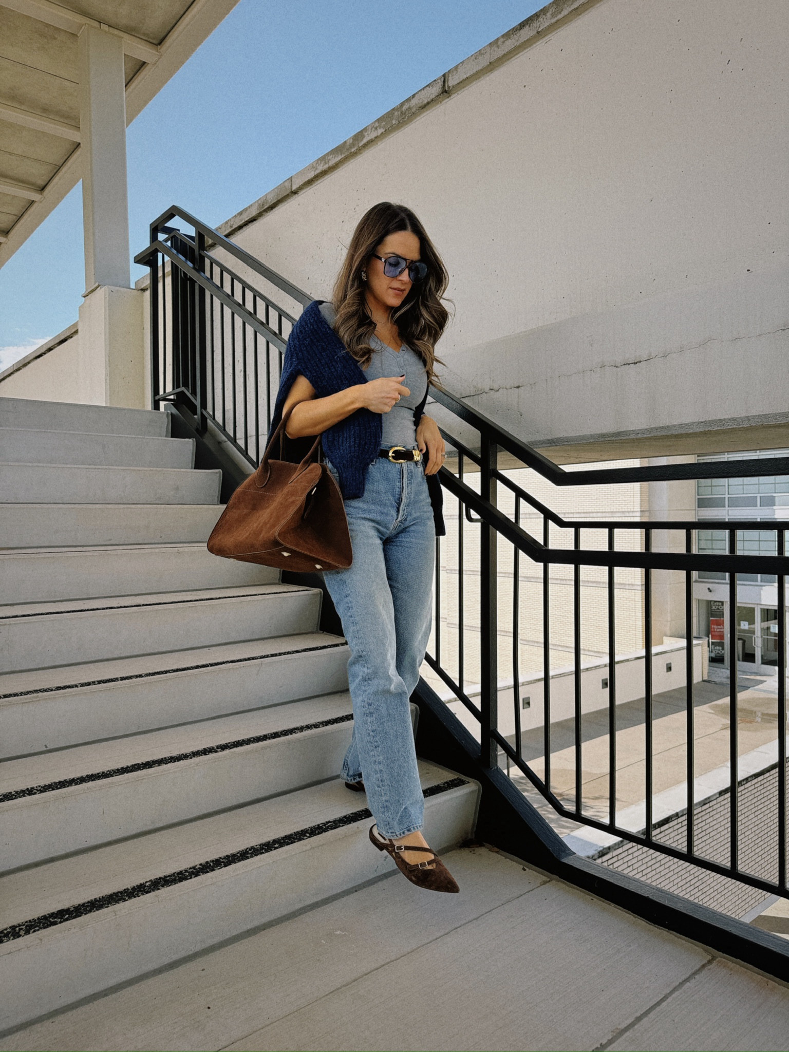 OOTD for some solo errands. Wearing a S in the bodysuit, XS sweater, 26R in jeans, & shoes fit TTS .



#LTKSeasonal #LTKStyleTip