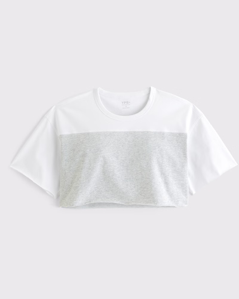 YPB Heavyweight Active Cotton Cropped Tee | Abercrombie & Fitch (US)