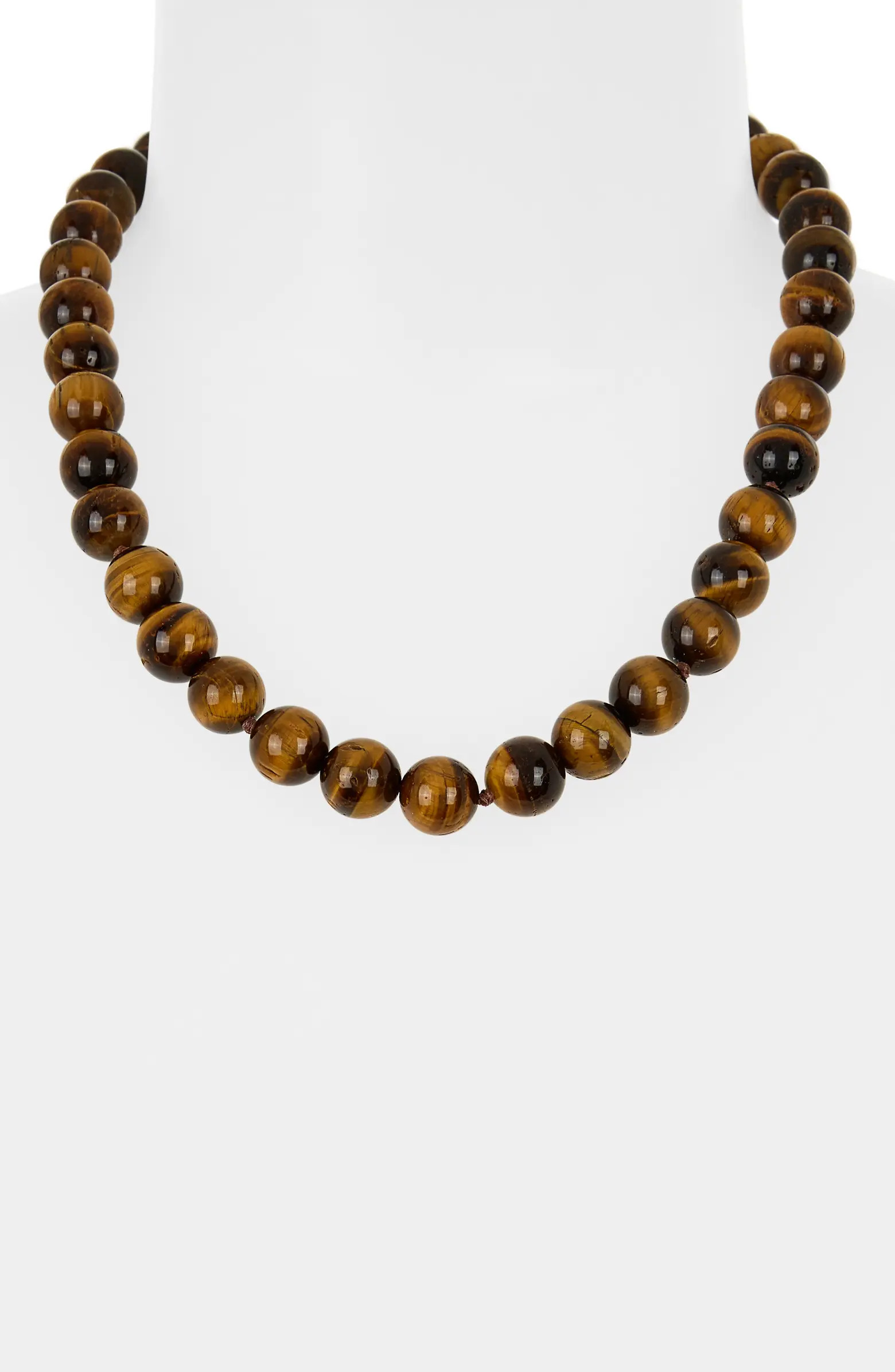 Kenneth Jay Lane Tiger's Eye Stone Beaded Necklace | Nordstromrack | Nordstrom Rack