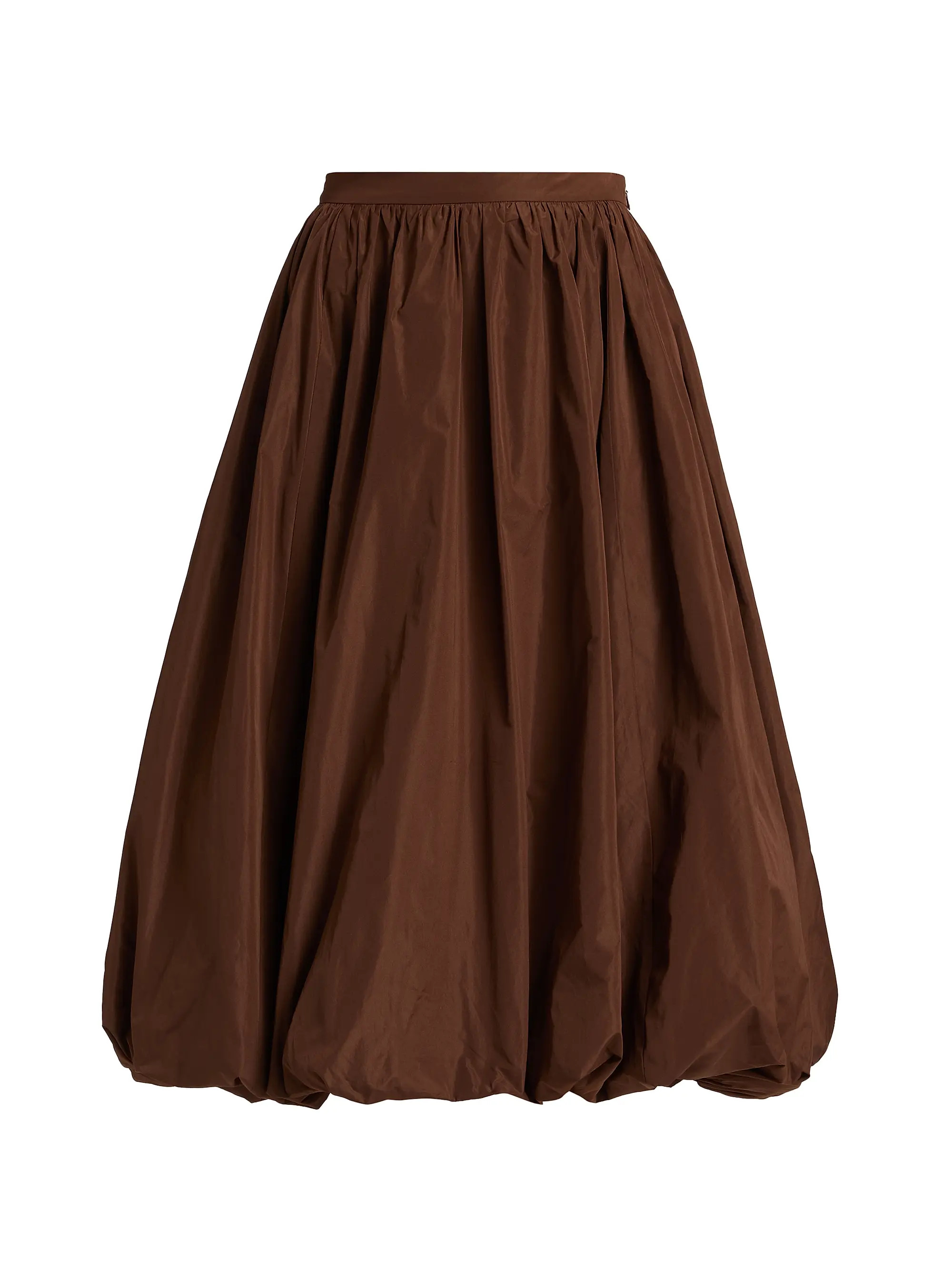 Cellah Taffeta Bubble-Hem Midi-Skirt | Saks Fifth Avenue