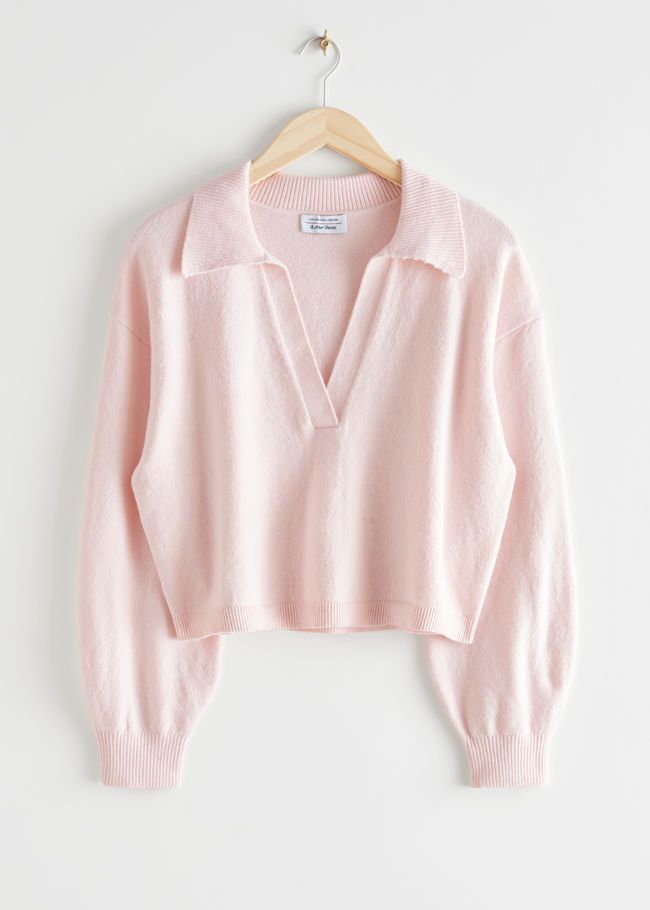 Relaxed Collared V-Neck Sweater | & Other Stories (EU + UK)