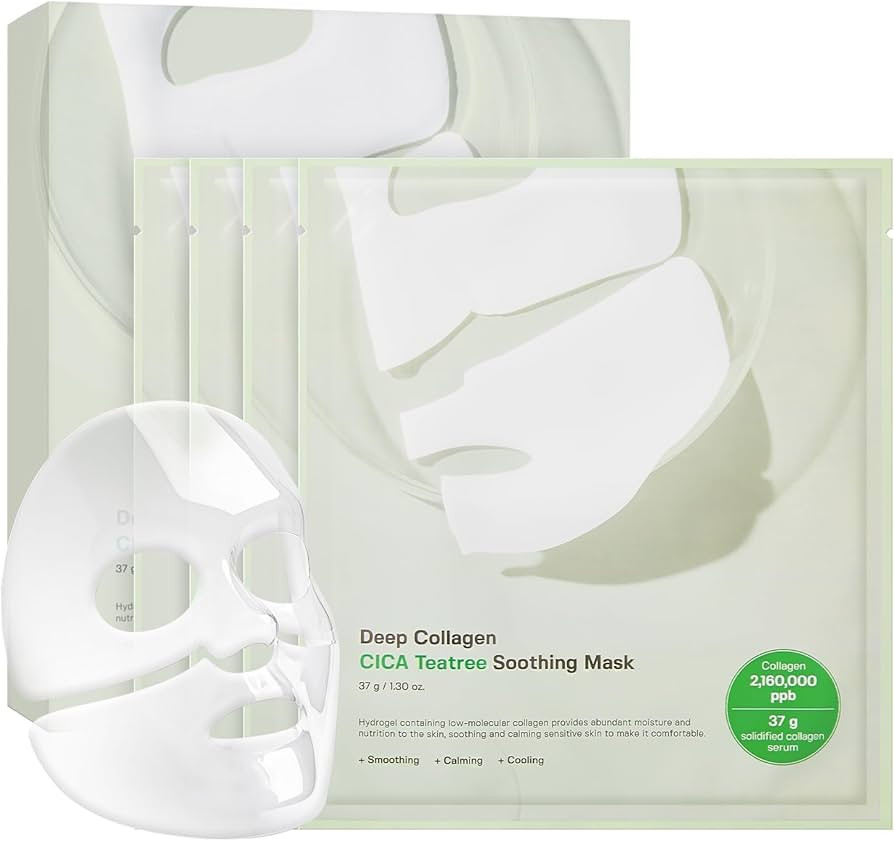 SUNGBOON EDITOR Deep Collagen CICA Tea tree Overnight Mask 37gx4ea | Real Collagen Face Mask with... | Amazon (US)