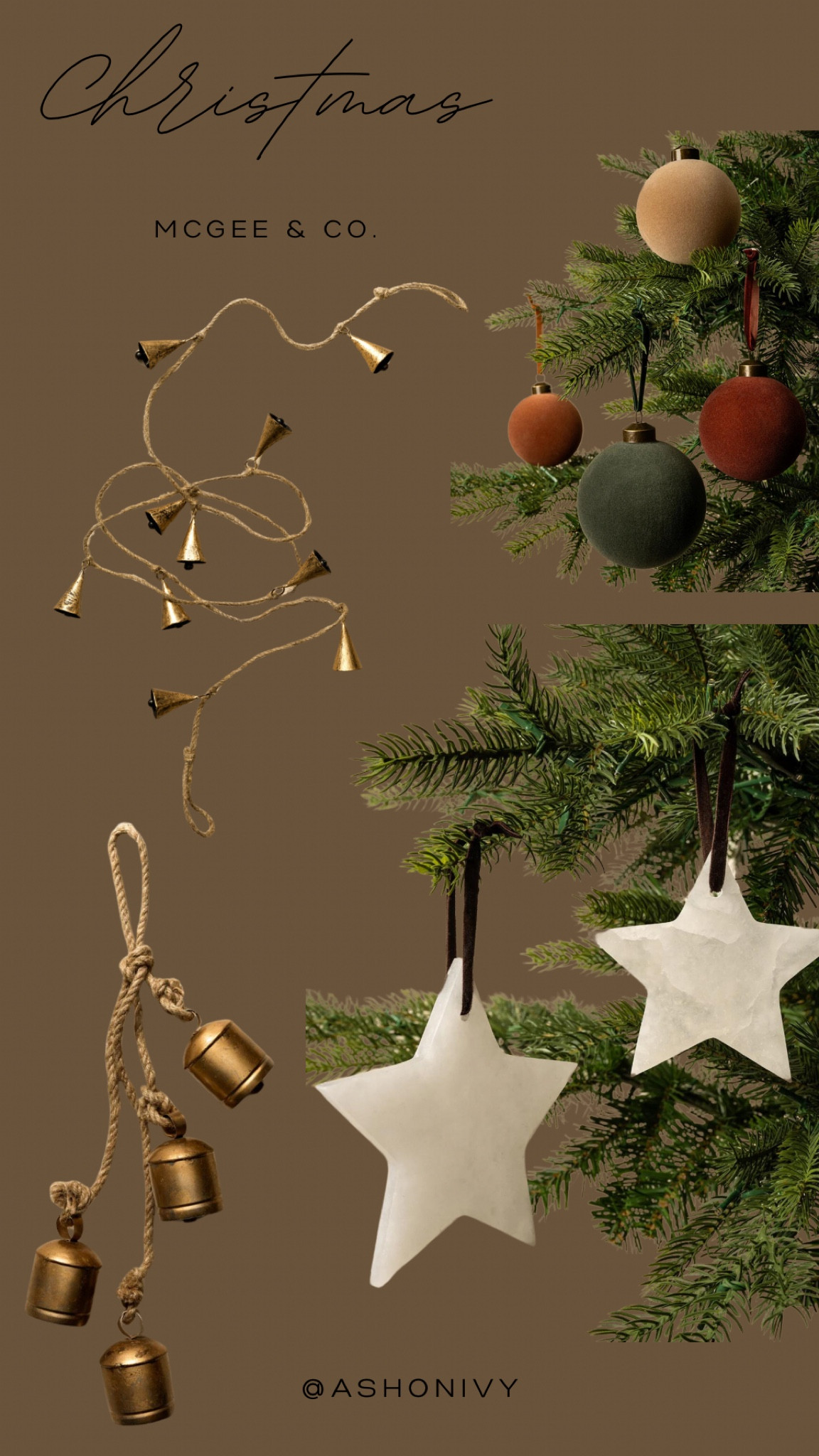 McGee and Co.  Christmas.  Holiday decor.  Ornaments.  Bells.  Garland. 

#LTKHome #LTKSeasonal