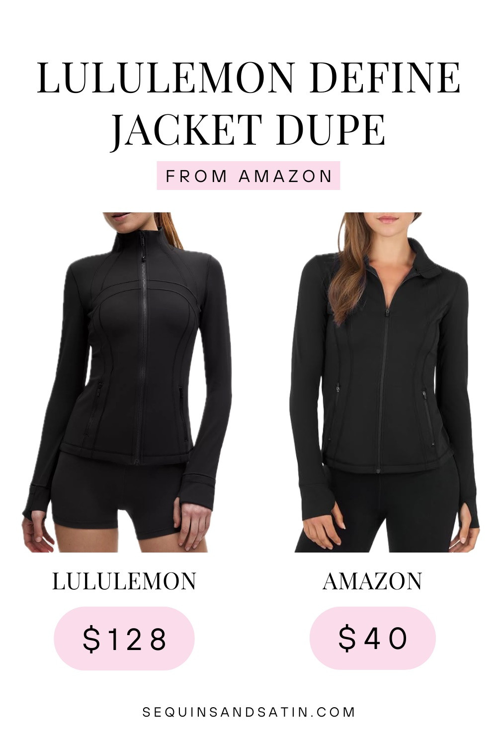 Found a budget-friendly alternative to the Lululemon Define Jacket 👀 This 90 Degree by Reflex jacket has a similar look for around $40 vs. $128 for the Define.

Lululemon dupe, Lululemon Define Jacket dupe, Define Jacket alternative, Amazon fashion finds, Amazon dupes, Amazon activewear, affordable activewear, workout jackets, athleisure, affordable fashion, Lululemon alternatives, 90 Degree by Reflex jacket 

 #LTKActive