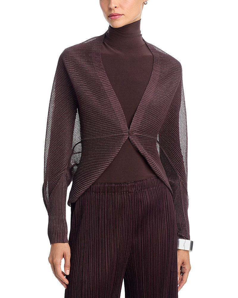 Pleats Please Issey Miyake Tatami One Button Cardigan | Bloomingdale's (US)