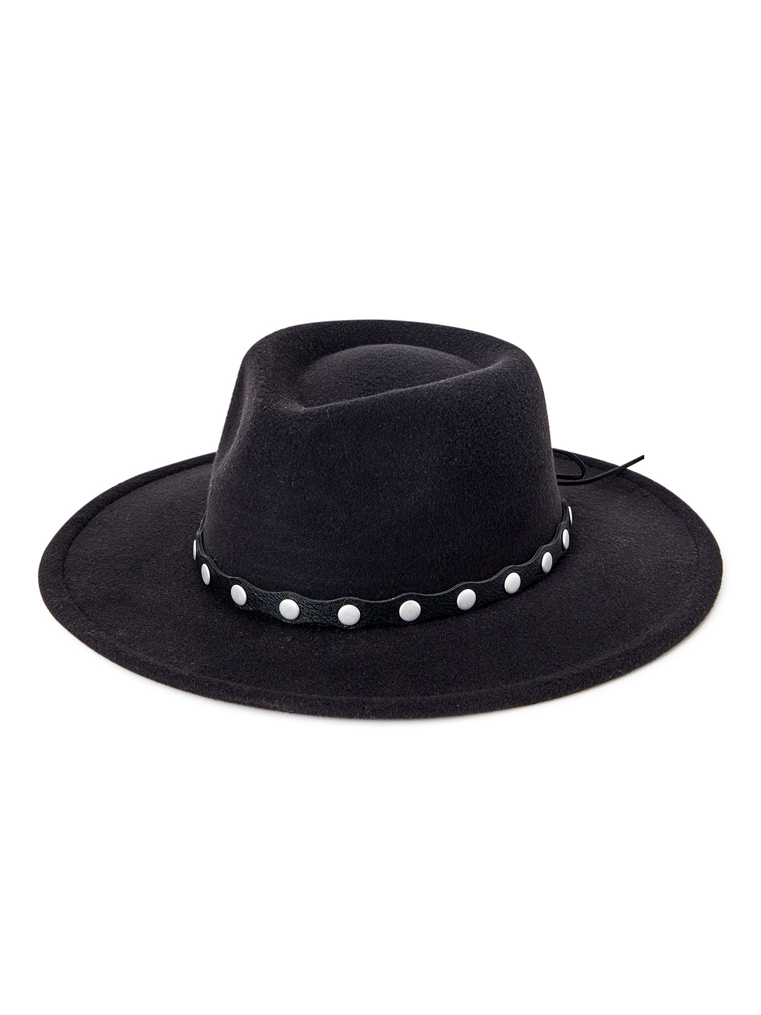 No Boundaries Women's Studded Band Fedora - Walmart.com | Walmart (US)