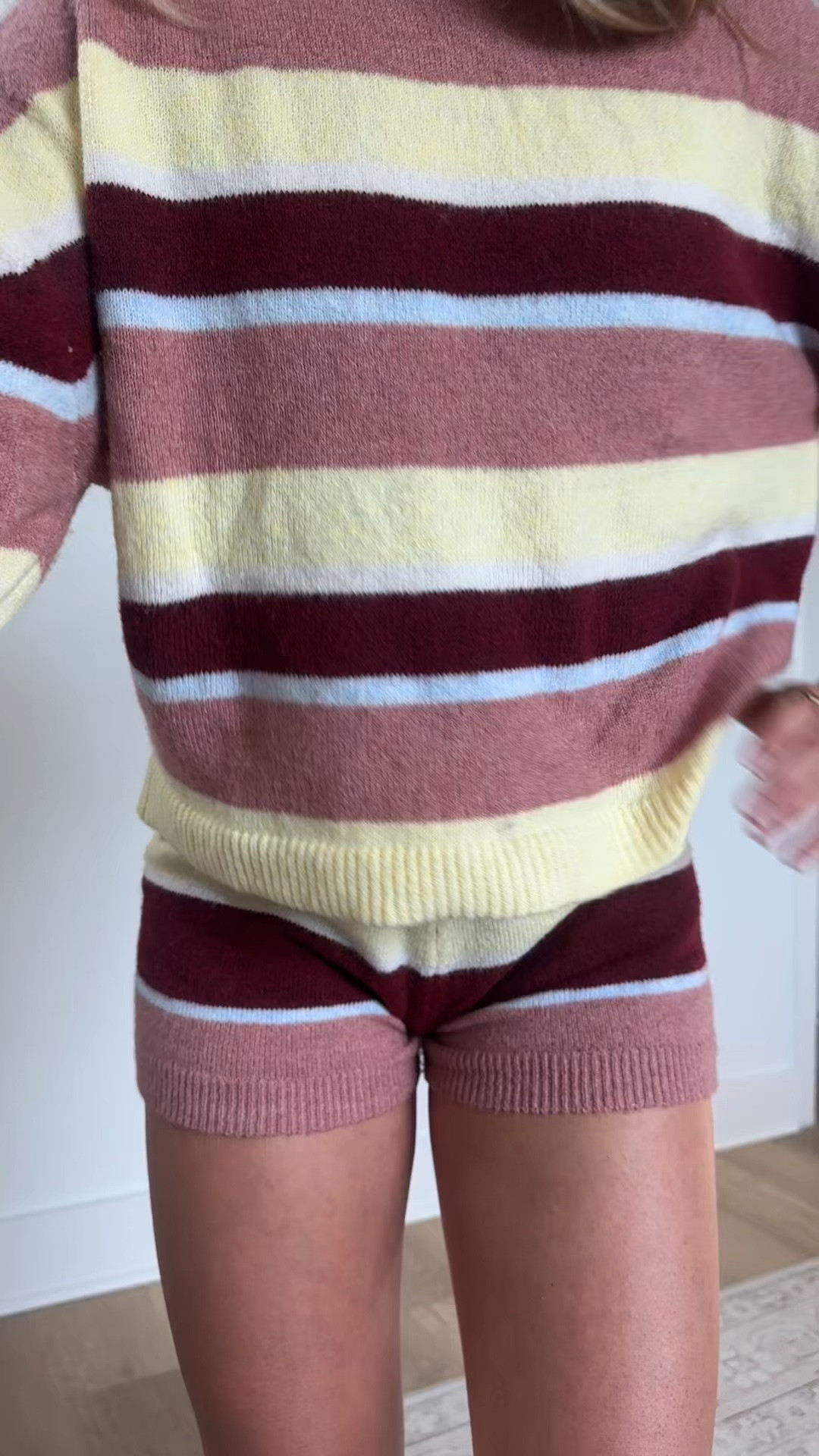 My matching set is @tigermist size XS it’s the Koa 2.0 striped short and the striped jumper.

#LTKootd #LTKdayinmylife #LTKSeasonal