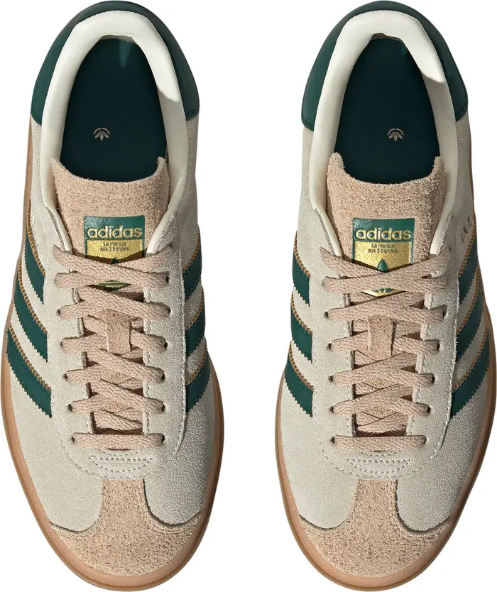 adidas Gazelle Bold Platform Sneaker in Super Pop/White/White at Nordstrom, Size 7.5 | Nordstrom