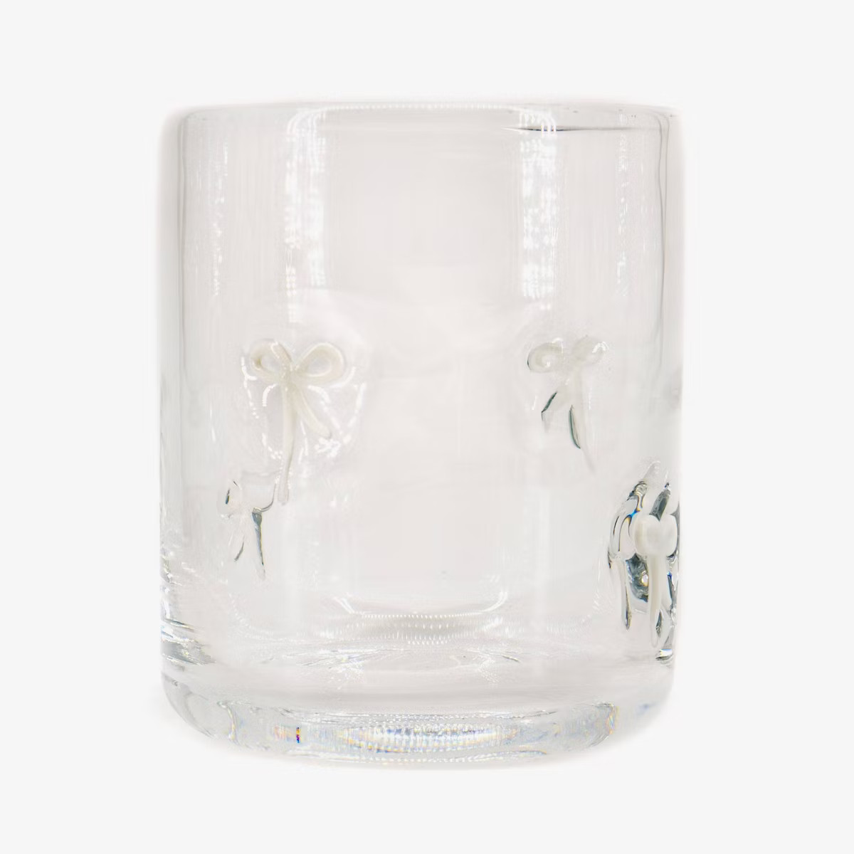 Madison Home 16 fl oz Icon Glass White Bows | Target
