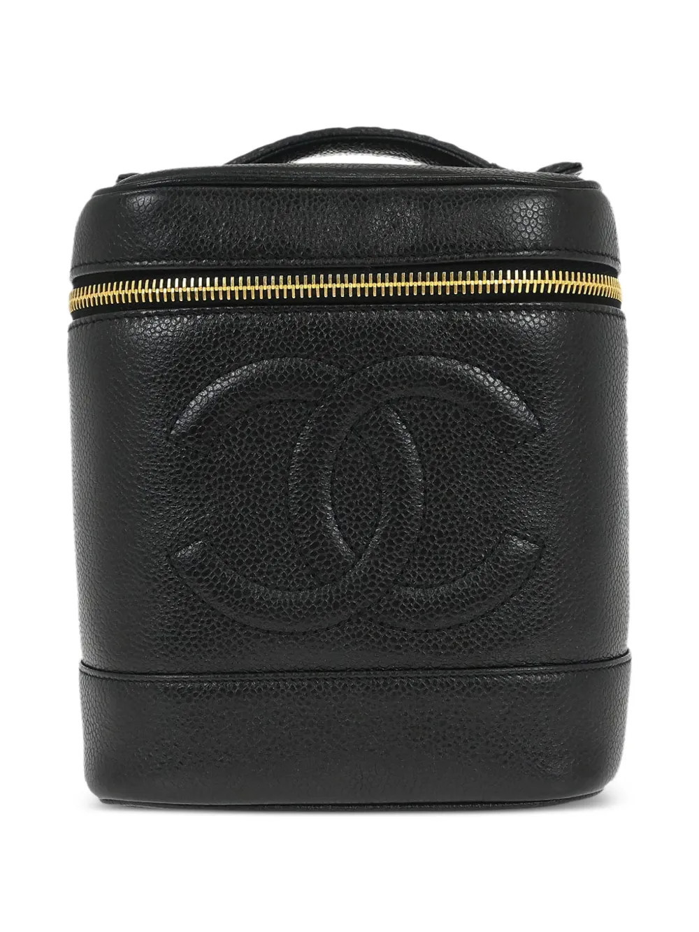 CHANEL Pre-Owned 1990-2000s Timeless makeup bag - Black | Farfetch Global