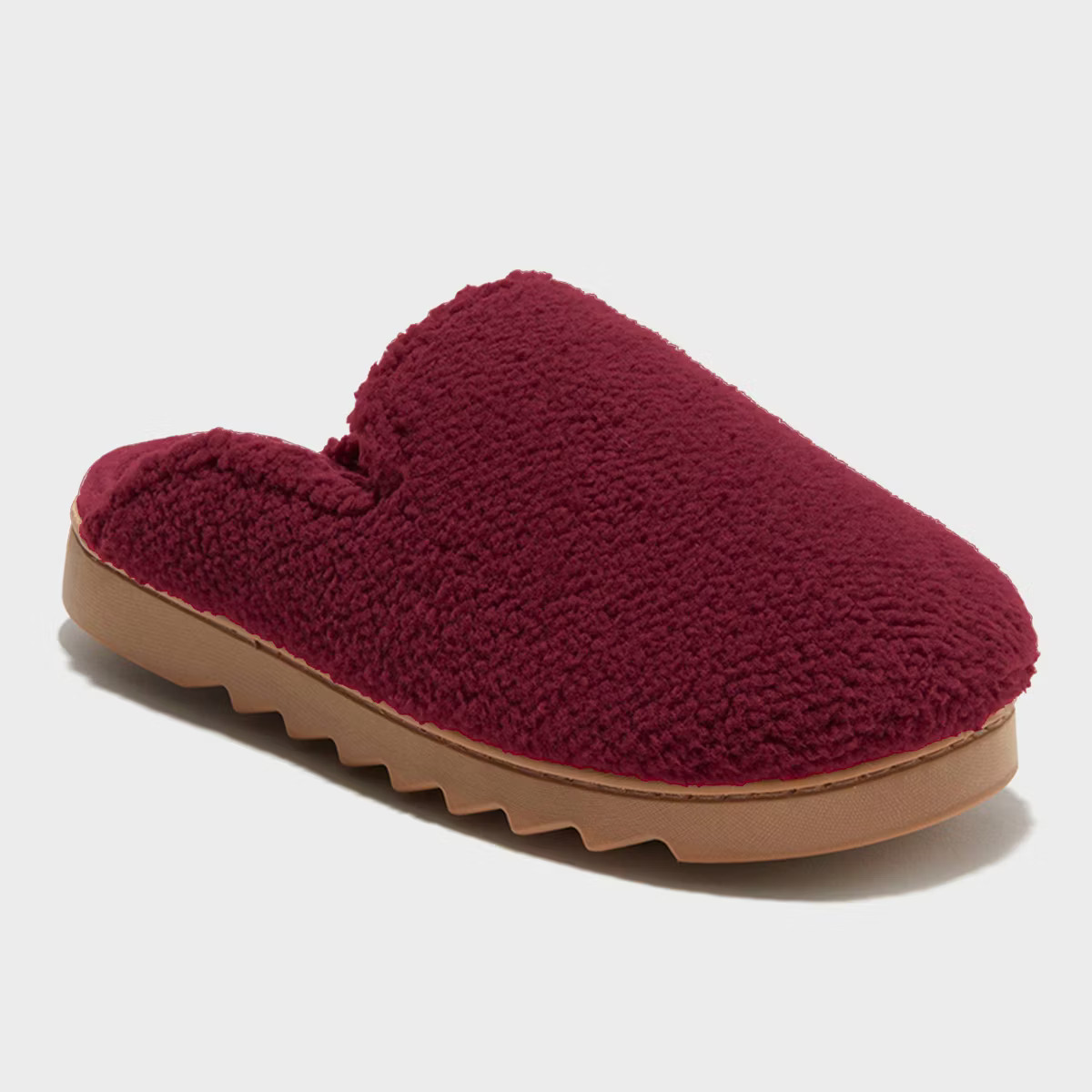 dluxe by dearfoams Women's Saffron Teddy Scuff Slippers | Target