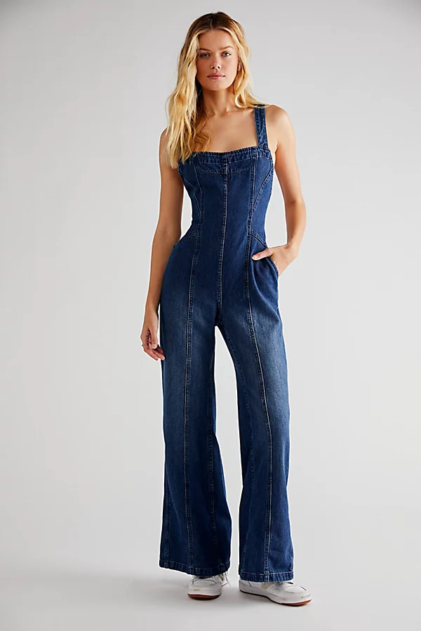 Kendra Jumpsuit by We The Free at Free People, Inky Indigo, S | Free People (Global - UK&FR Excluded)