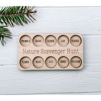 Scavenger Hunt Board, Stocking Stuffers For Kids, Wooden Montessori Toy, Nature Walk Tray, Eco Friendly Gift, Christmas Gift Child | Etsy (US)