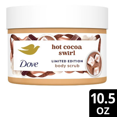 Dove Beauty Limited Edition Holiday Treat Body Scrub - Hot Cocoa Swirl - 10.5oz | Target