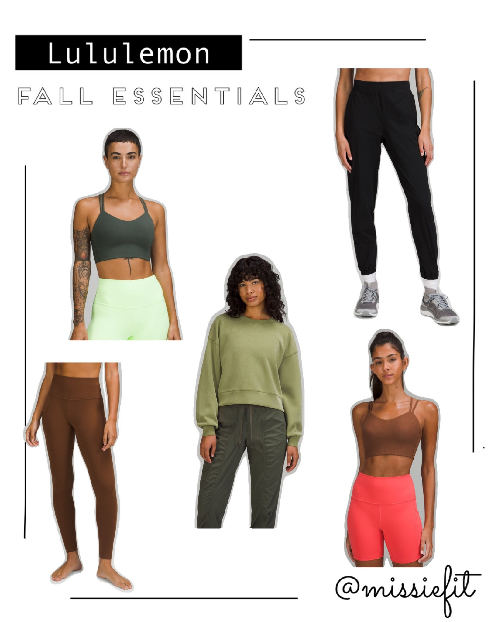 Lululemon Fall Essentials // MissieFit



#LTKSeasonal #LTKfit