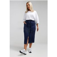 Contrast Stitch Denim Midi Skirt | Debenhams UK