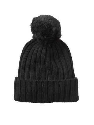 Athleta Womens Metro Reflective Beanie Black Size One Size | Athleta