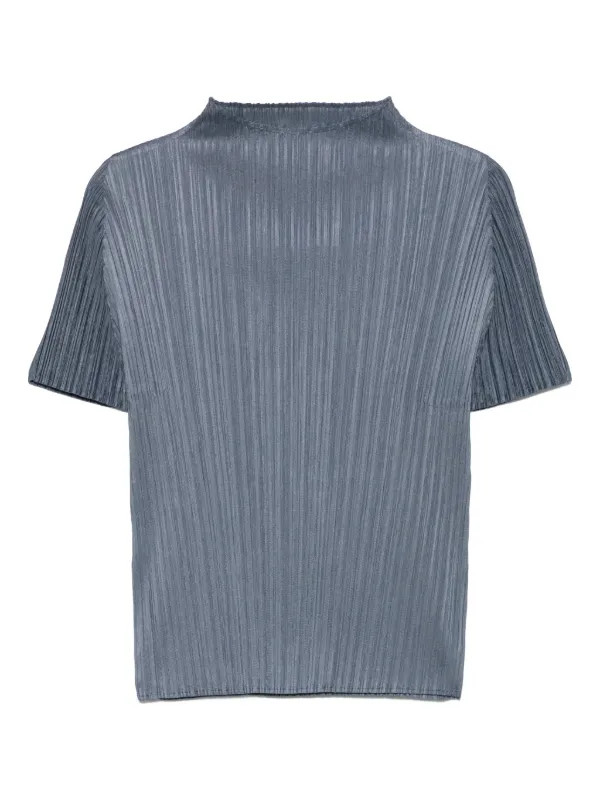 Pleats Please Issey Miyake Pleated T-shirt  | Blue | FARFETCH | Farfetch Global