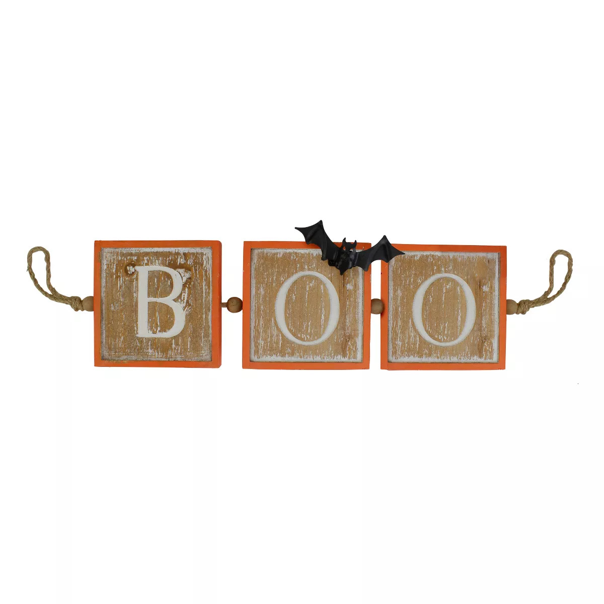 Northlight 27.5" Beige and Orange BOO Halloween Hanging Banner | Target