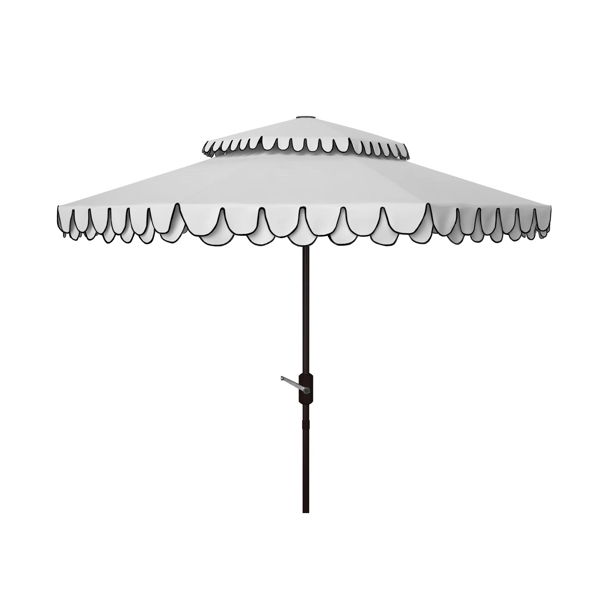 Lark Manor™ Poppy 101'' Scalloped Tilt Top Outdoor Umbrella & Reviews | Wayfair | Wayfair North America