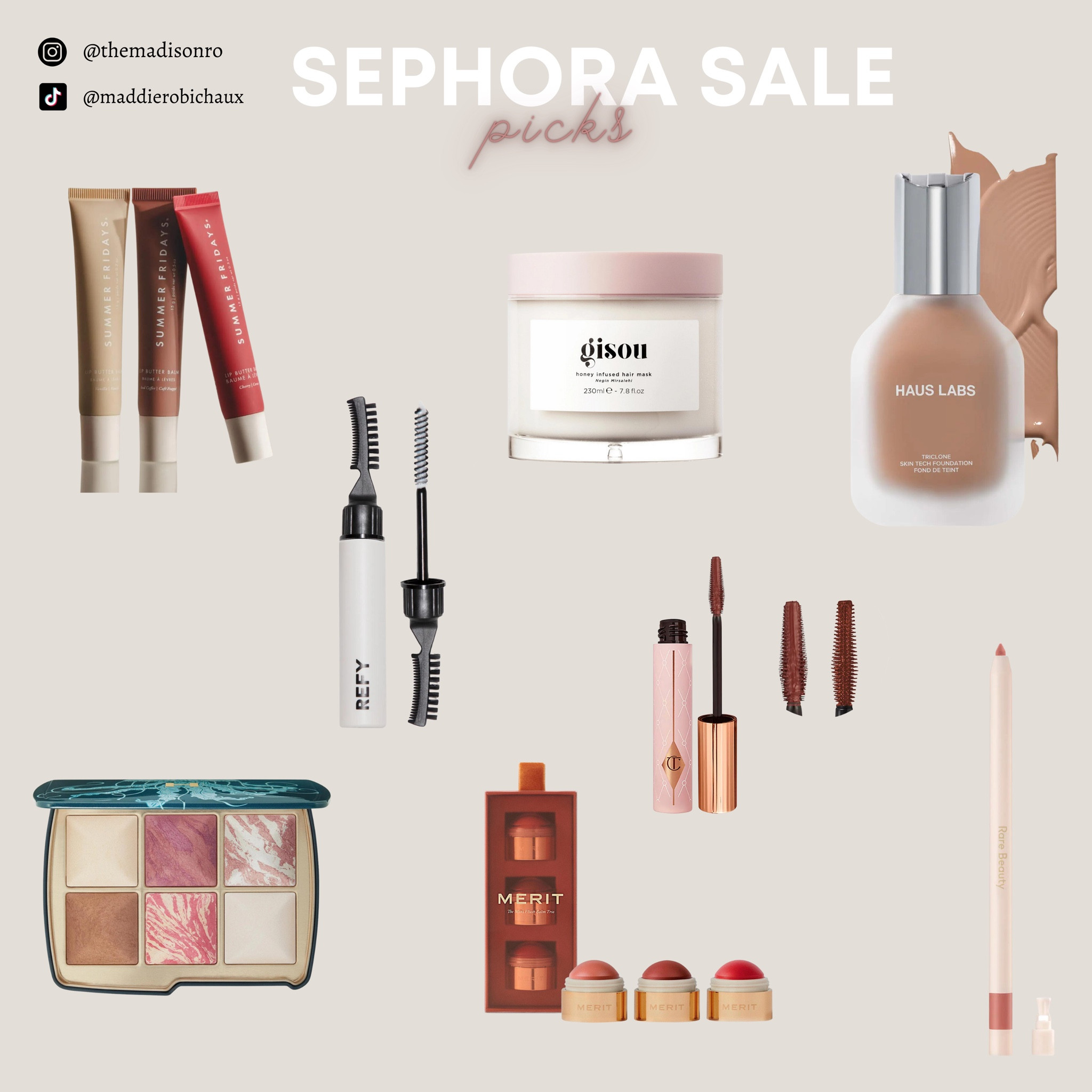 My Top Pick for the Sephora Sale! 🖤🛍️✨🌸 
Hourglass, Hair Mask, Lip Masks, Brown Mascara, Best Blush, Foundation Finds, Sephora Sale

#LTKbeauty #LTKsalealert #LTKHolidaySale