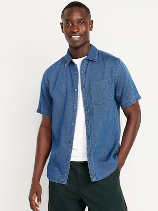 Classic Fit Everday Linen-Blend Shirt | Old Navy (US)