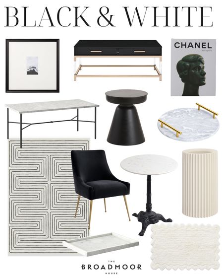 Black and white, modern home, neutral home, washable rug, home decor, coffee table, dining table, dining chair, side table, bath mat, area rug, living room rug 

#LTKstyletip #LTKFind #LTKhome