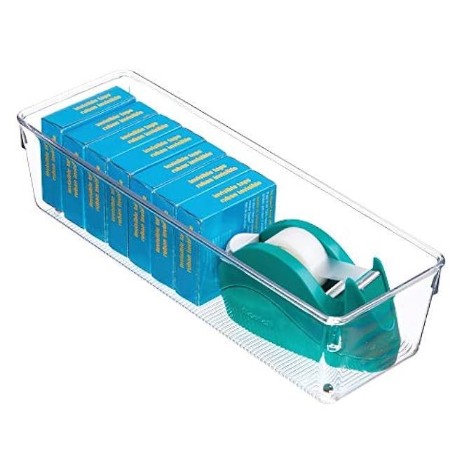 InterDesign Linus Kitchen Drawer Organizer for Silverware, Spatulas, Gadgets - Set of 2, 4" x 12" x  | Amazon (US)