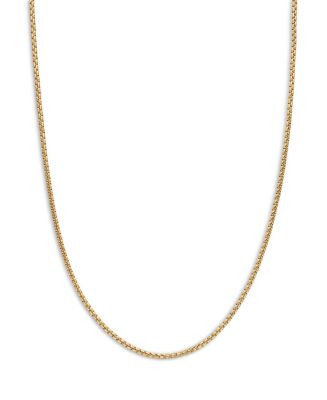 Box Chain Necklace in 18K Yellow Gold, 1.7mm | Bloomingdale's (US)