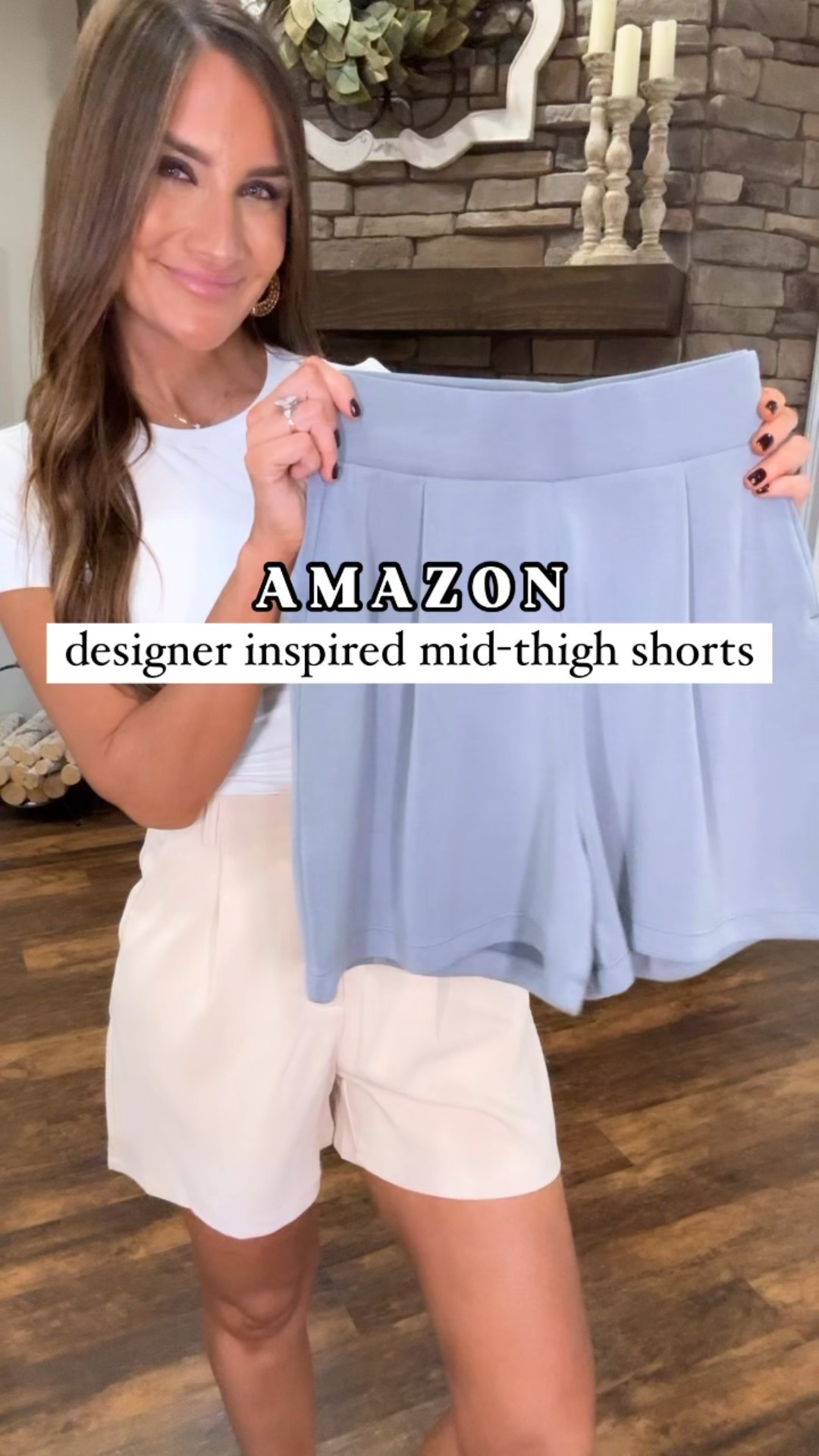 These designer inspired Amazon shorts are buttery soft, high waisted and have good stretch. The ultimate comfy pair of shorts that still has that elevated look to them. 

Wearing size small in the 4 inch length in color grey blue.

#casualstyle #casualoutfits #flblogger #fashionreel #stylereel #stylingreel #affordablefashion #affordablestyle #fashiononabudget #everydayoutfit #fashioncontent #amazonfashion #amazonfashionfinds #amazonstyle #amazoninfluencer #founditonamazon #howtostyle #effortlesschic #effortlessfashion #casualchic #effortlesscasual #founditonamazonfashion #springoutfitideas #transitionaloutfit #traveloutfit #comfyshorts #traveloutfits #weekendlook #comfyshorts #casualshorts #elevatedstyle


#LTKgrwm #LTKootd #LTKmomlife