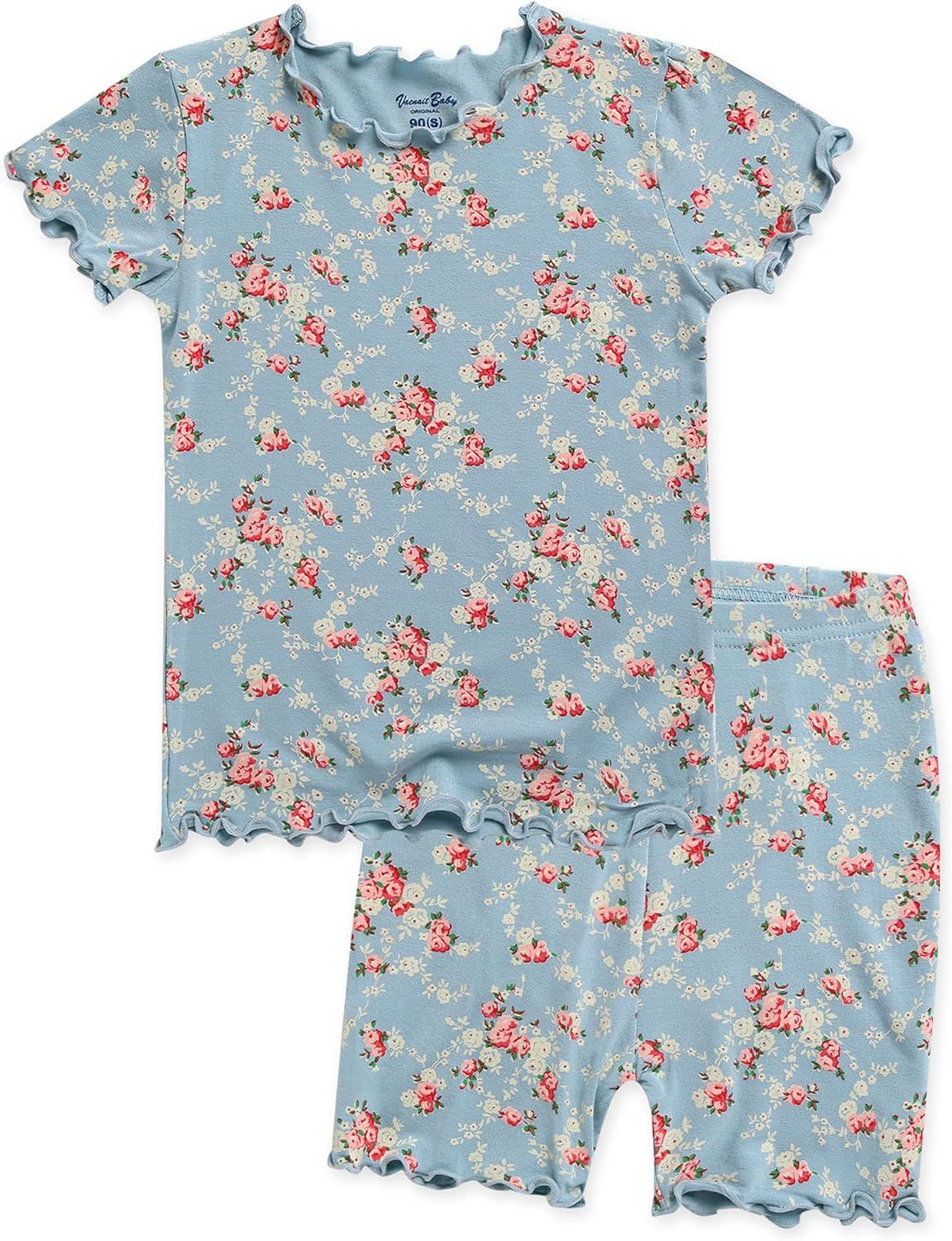 VAENAIT BABY Viscose 12M~12Y Toddler Kids Girls Boys Short Soft Shirring Cool Pjs Sleepwear Pajamas  | Amazon (US)