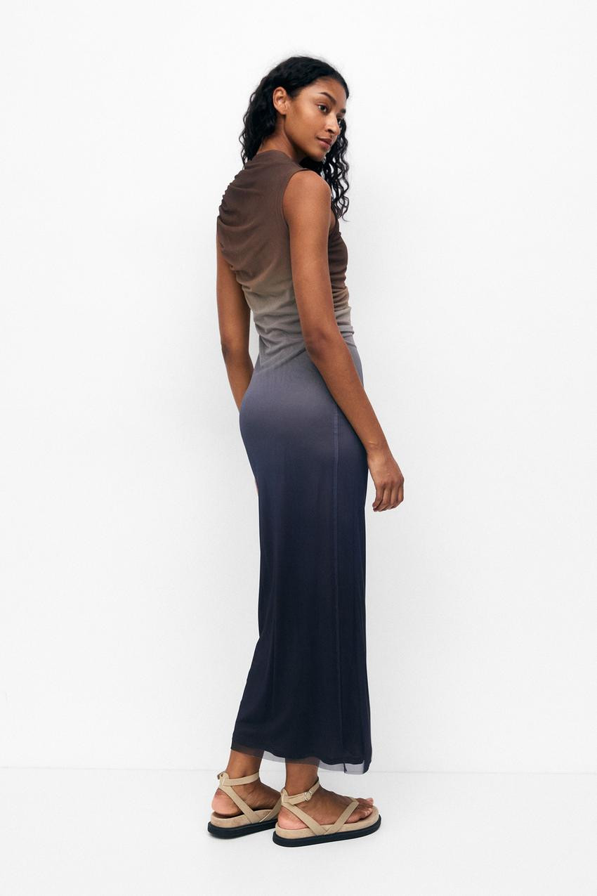 Tie-dye tulle dress | PULL and BEAR UK