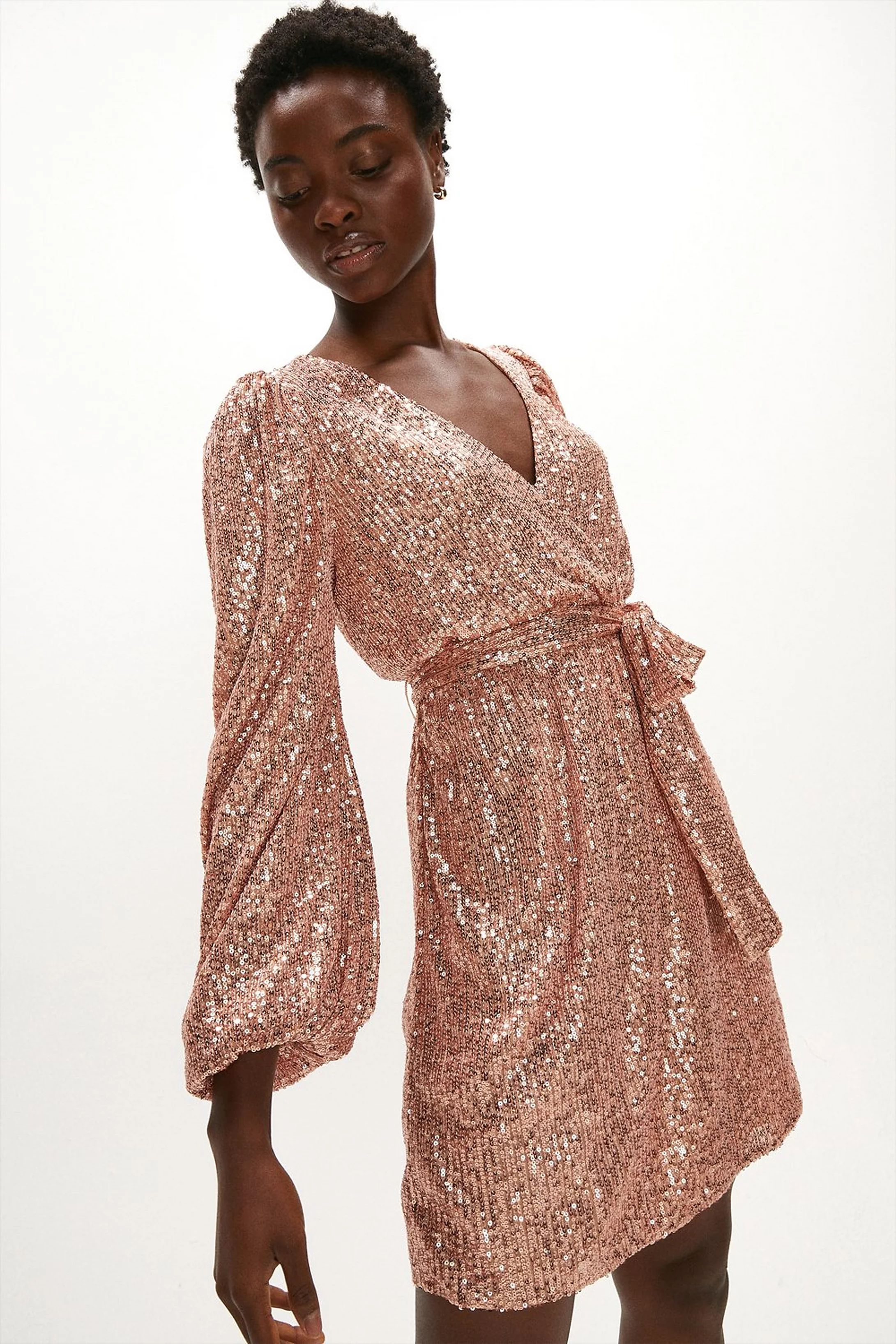 Sequin Low V Neck Dress | Coast (UK)