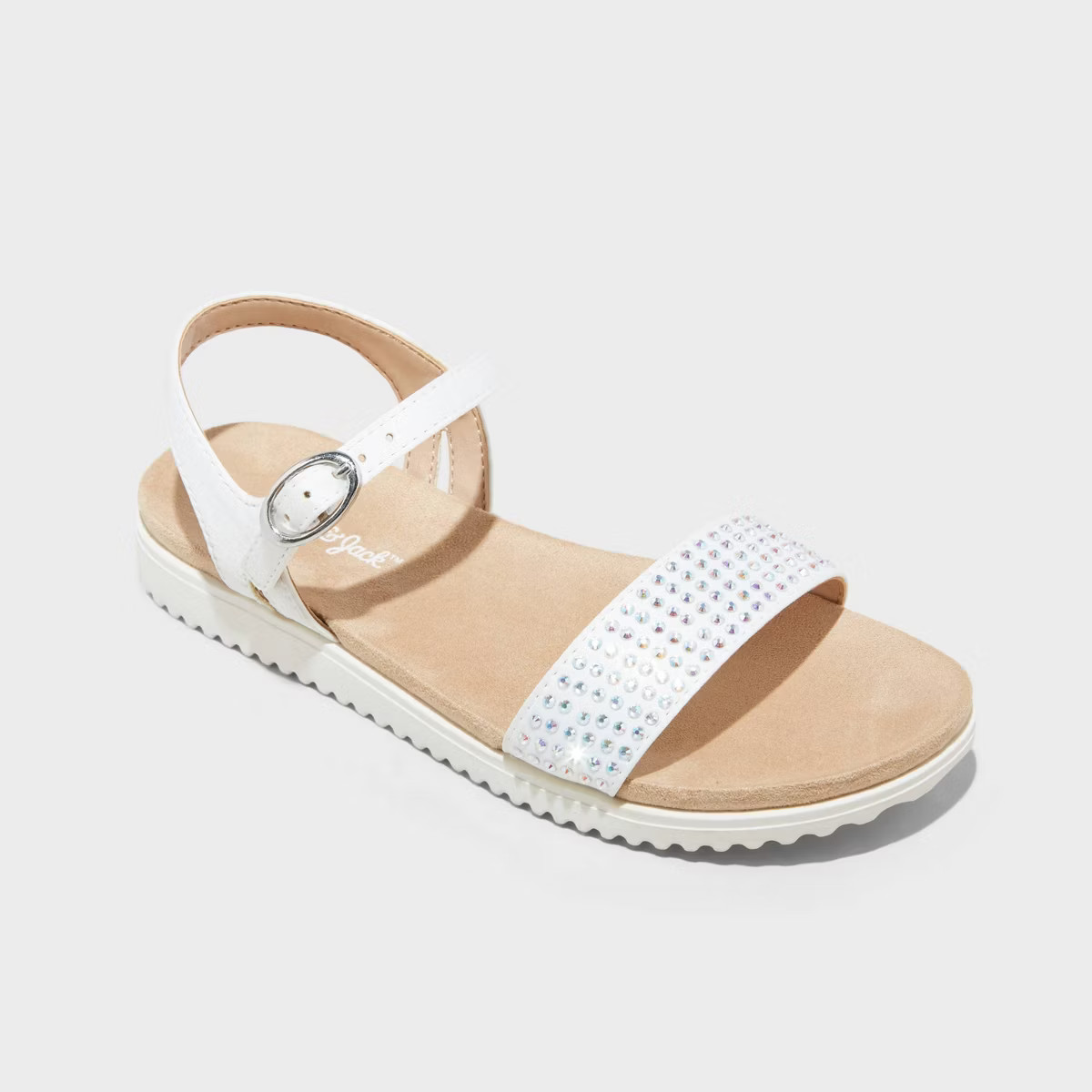 Kids' Kayla Rhinestone Sandals - Cat & Jack™ White | Target
