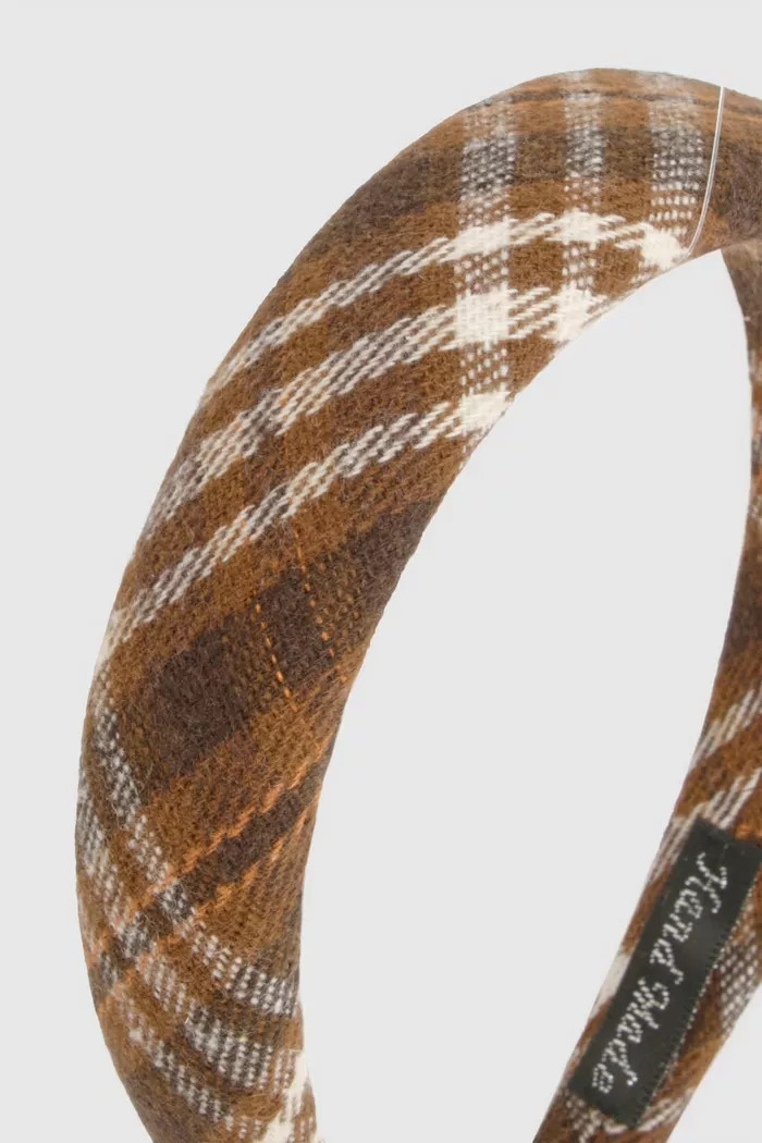 Brushed Check Padded Headband | boohoo (US & Canada)