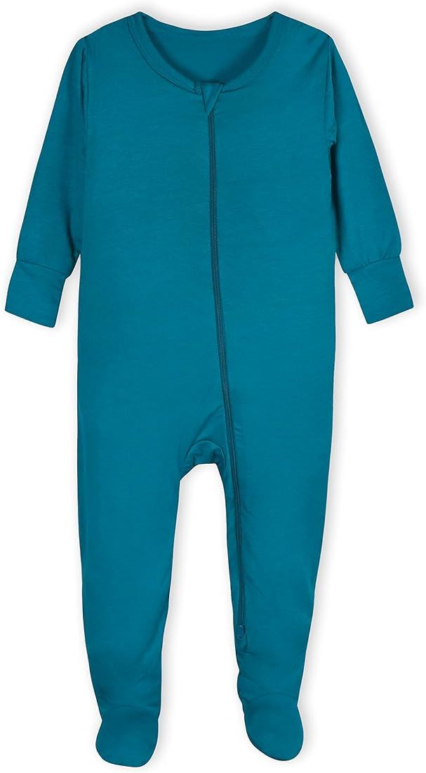 Unisex Baby Toddler Buttery-Soft Snug Fit Footed Pajamas with Viscose Made with Eucalyptus | Amazon (US)