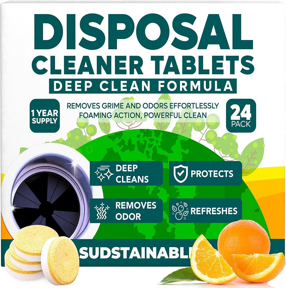 Sudstainables Garbage Disposal Cleaner Tablets 24-Pack - Sink Cleaner and Deodorizer, Disposal Cl... | Amazon (US)