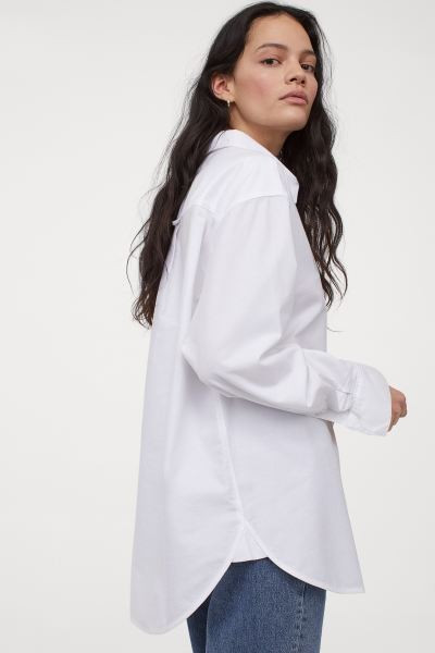 Oversized Oxford shirt | H&M (UK, MY, IN, SG, PH, TW, HK)