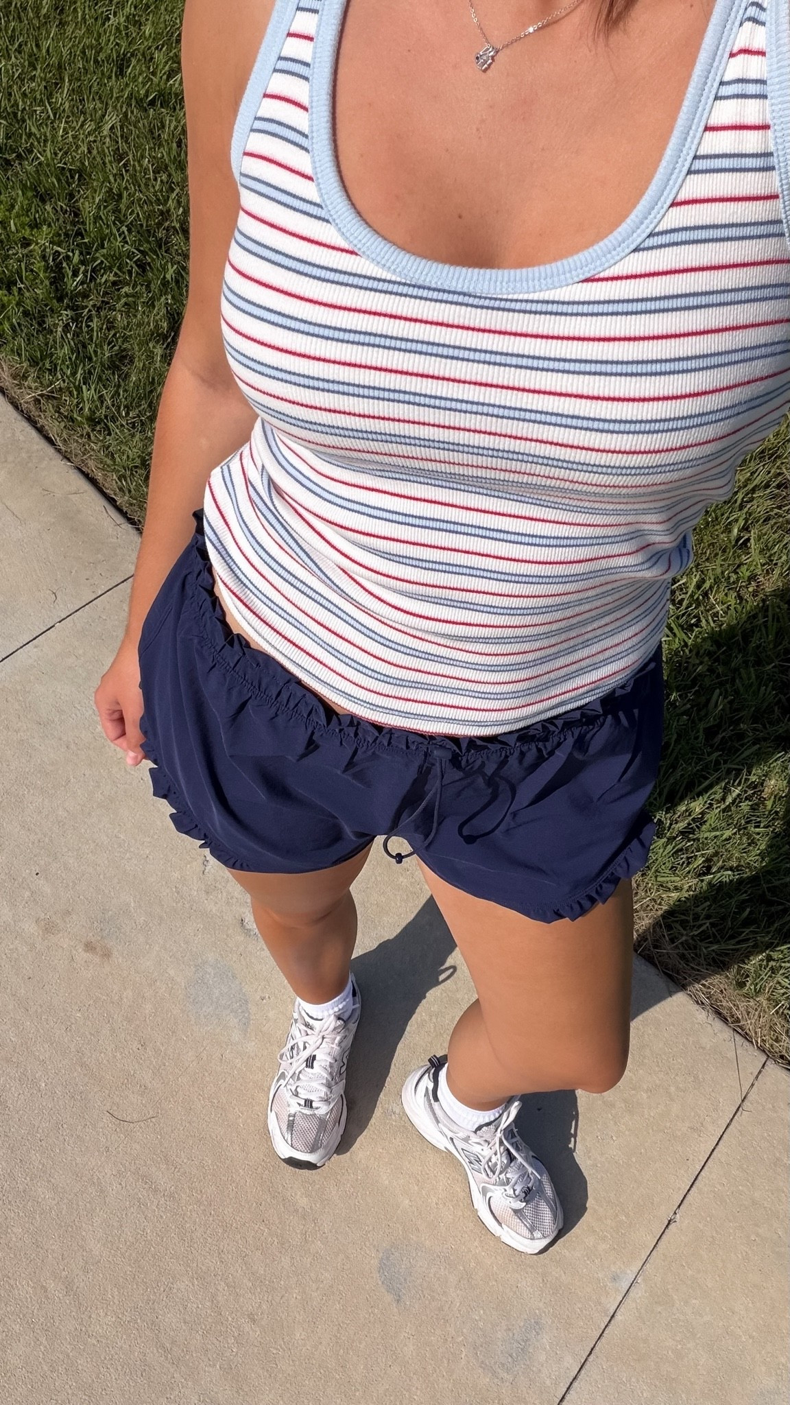 Morning walk! Wearing size small shorts and tank

#LTKootd #LTKmorningroutine #LTKActive
