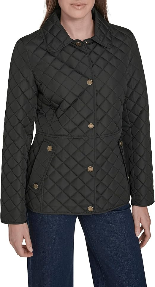 Tommy Hilfiger womens Zip Up Long Sleeve Quilted Jacket | Amazon (US)